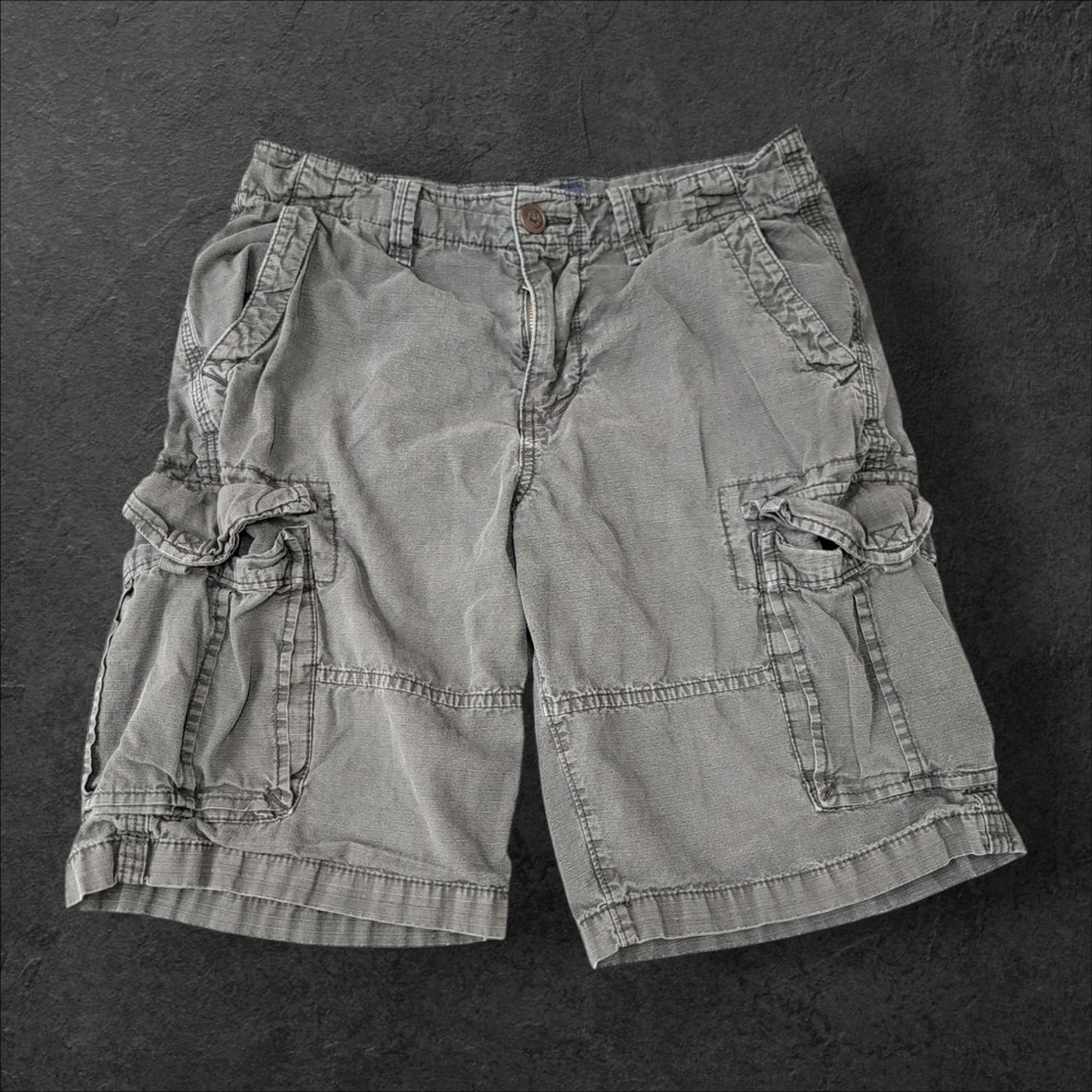 American Eagle‎ Outfitters Longboard  Cargo Shorts Men's 30 X 10L Faded Black